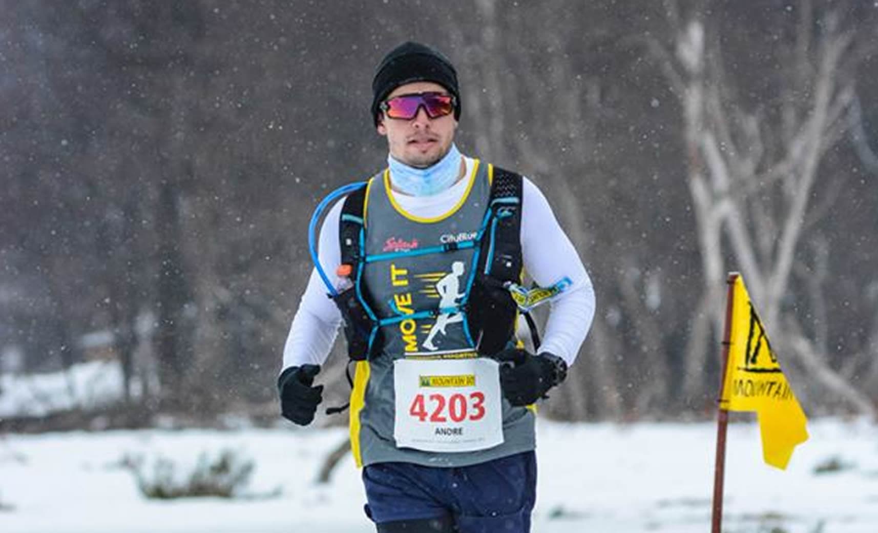 Atleta tubaronense supera o frio e se destaca em maratona no gelo