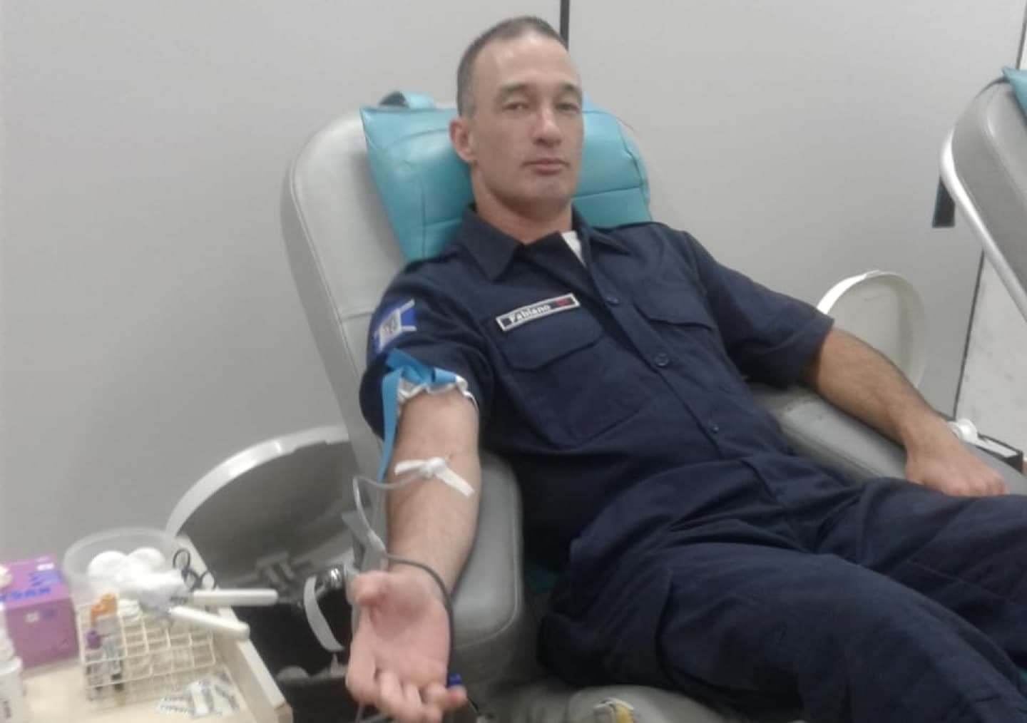 Guardas Municipais são voluntários na doação de sangue