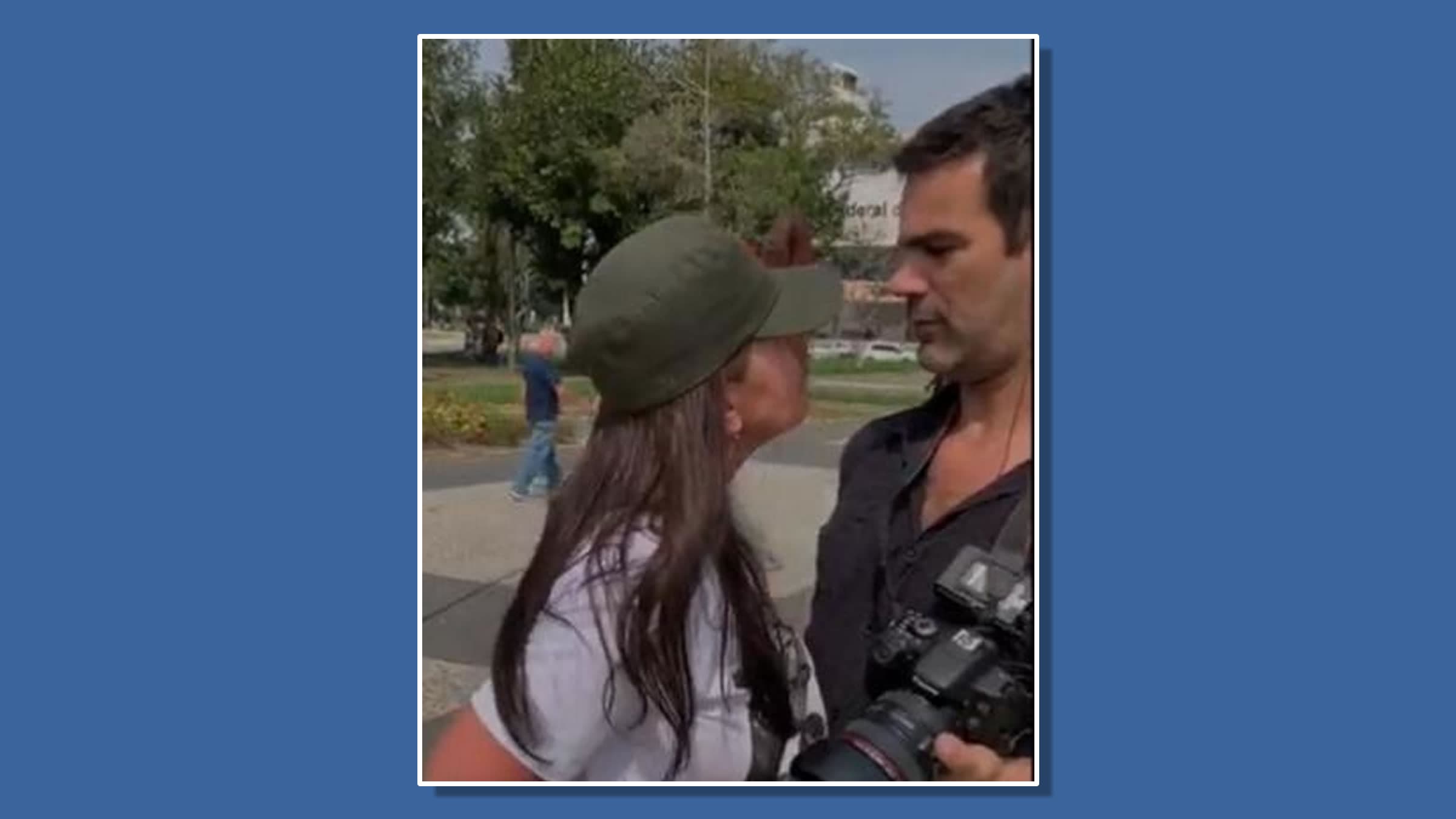 Fotógrafo tubaronense é agredido em manifestação política