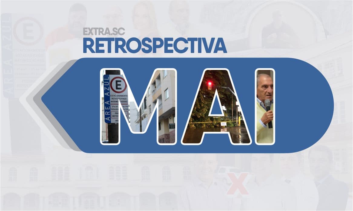 MAIO: Área Azul volta a funcionar, chuva mais intensa em 20 anos e morre Michel Miguel Mussi