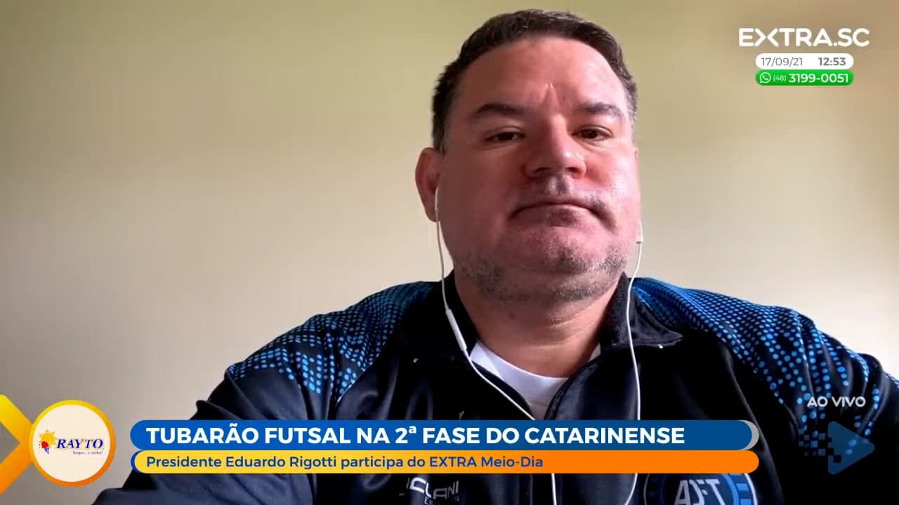 ASSISTA: Presidente do Tubarão Futsal fala sobre a 2ª fase do Catarinense e a volta de torcedores às arenas