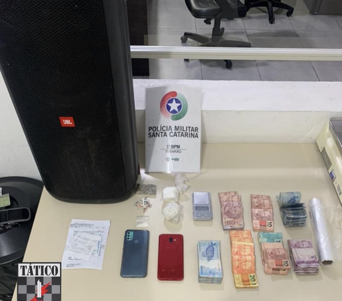 Apartamento no Centro de Tubarão usado para preparar drogas é descoberto pela PM