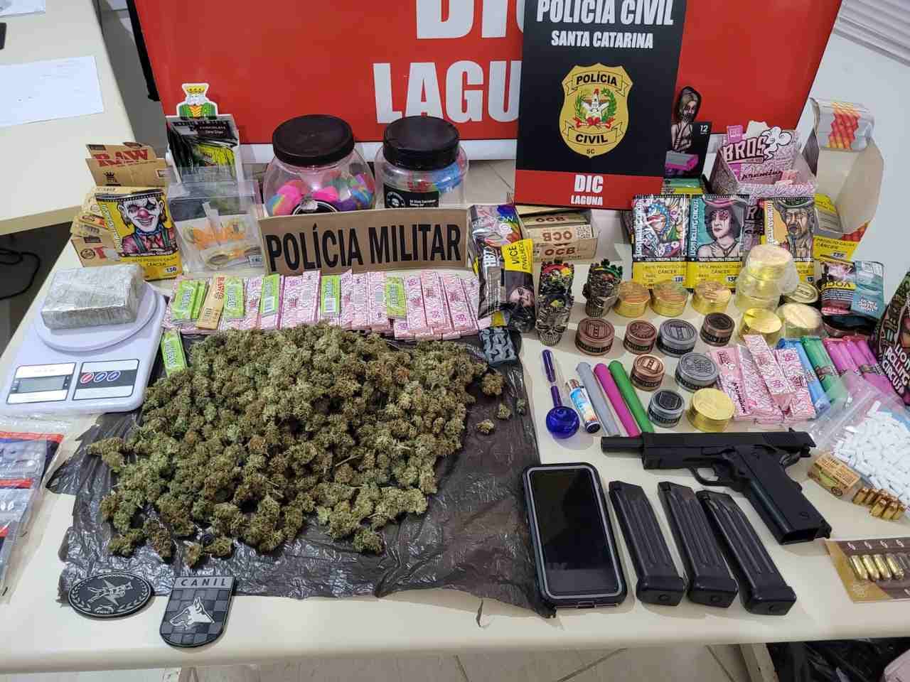 Homem é preso com grande quantidade de drogas durante operação policial