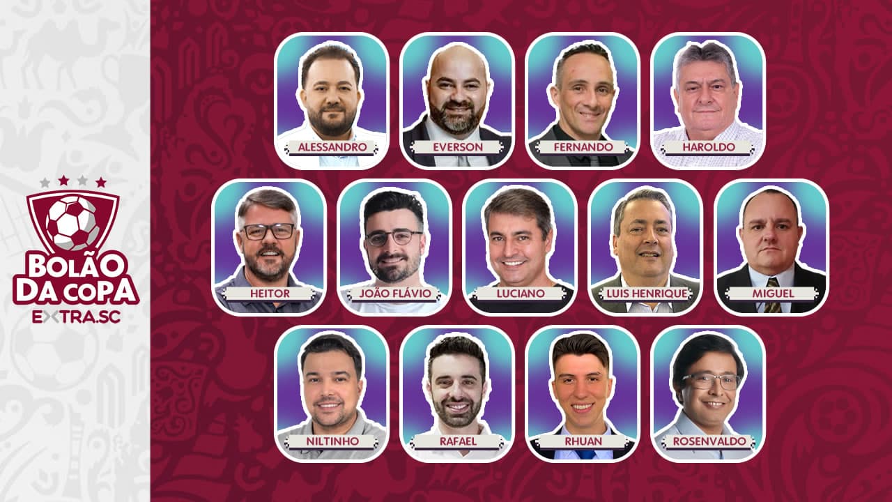 Conheça mais 13 convocados para o 4º Bolão da Copa do EXTRA.SC