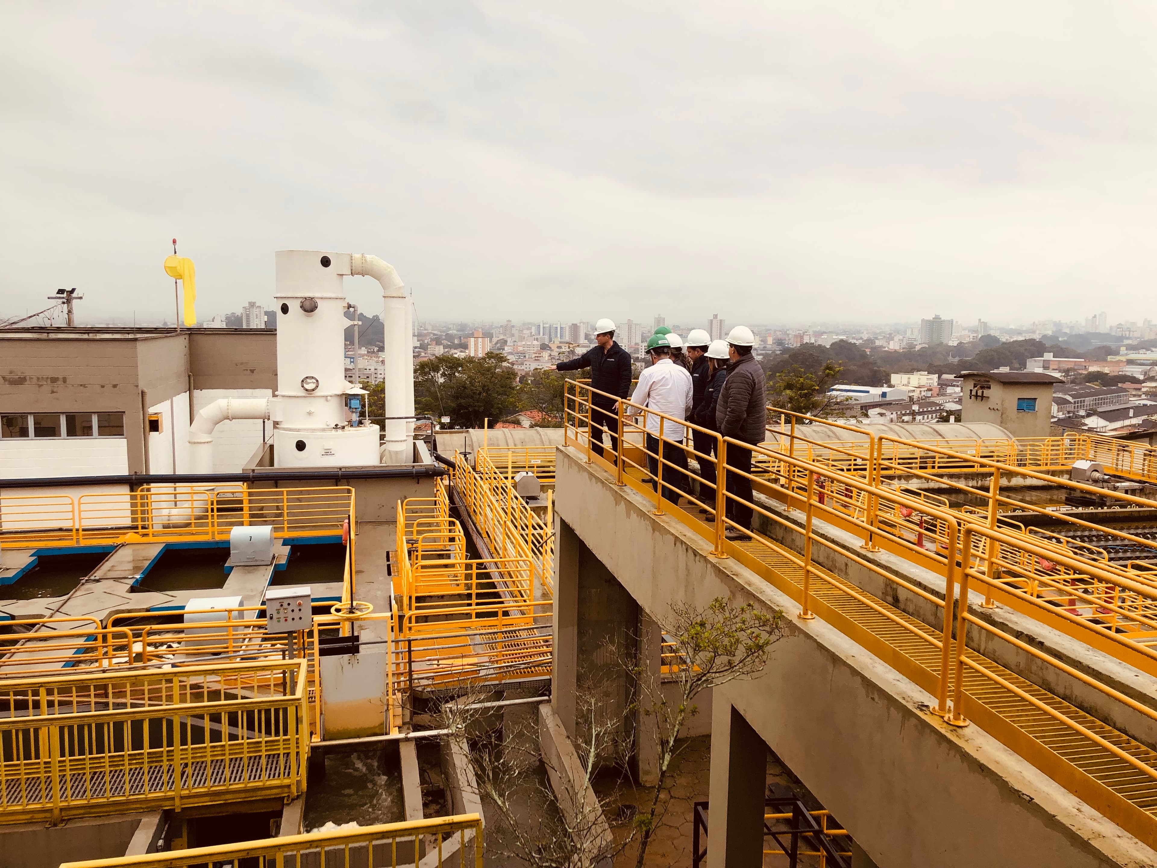 Iniciam as visitas técnicas para revisão do Plano de Saneamento de Tubarão