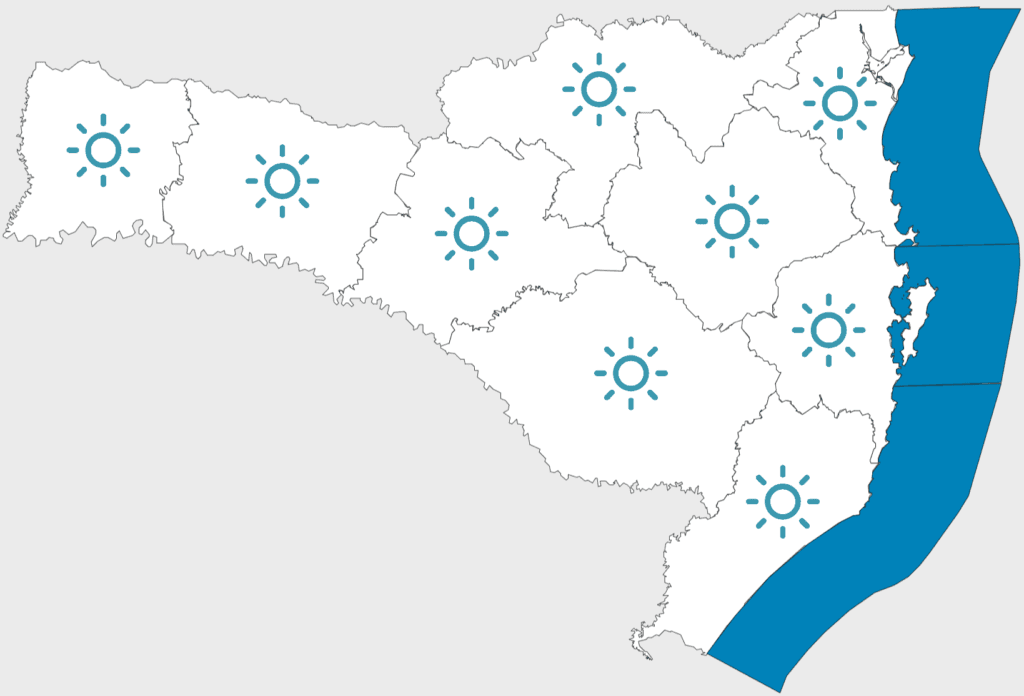 Após afastamento de ciclone extratropical, tempo volta a ficar firme em SC