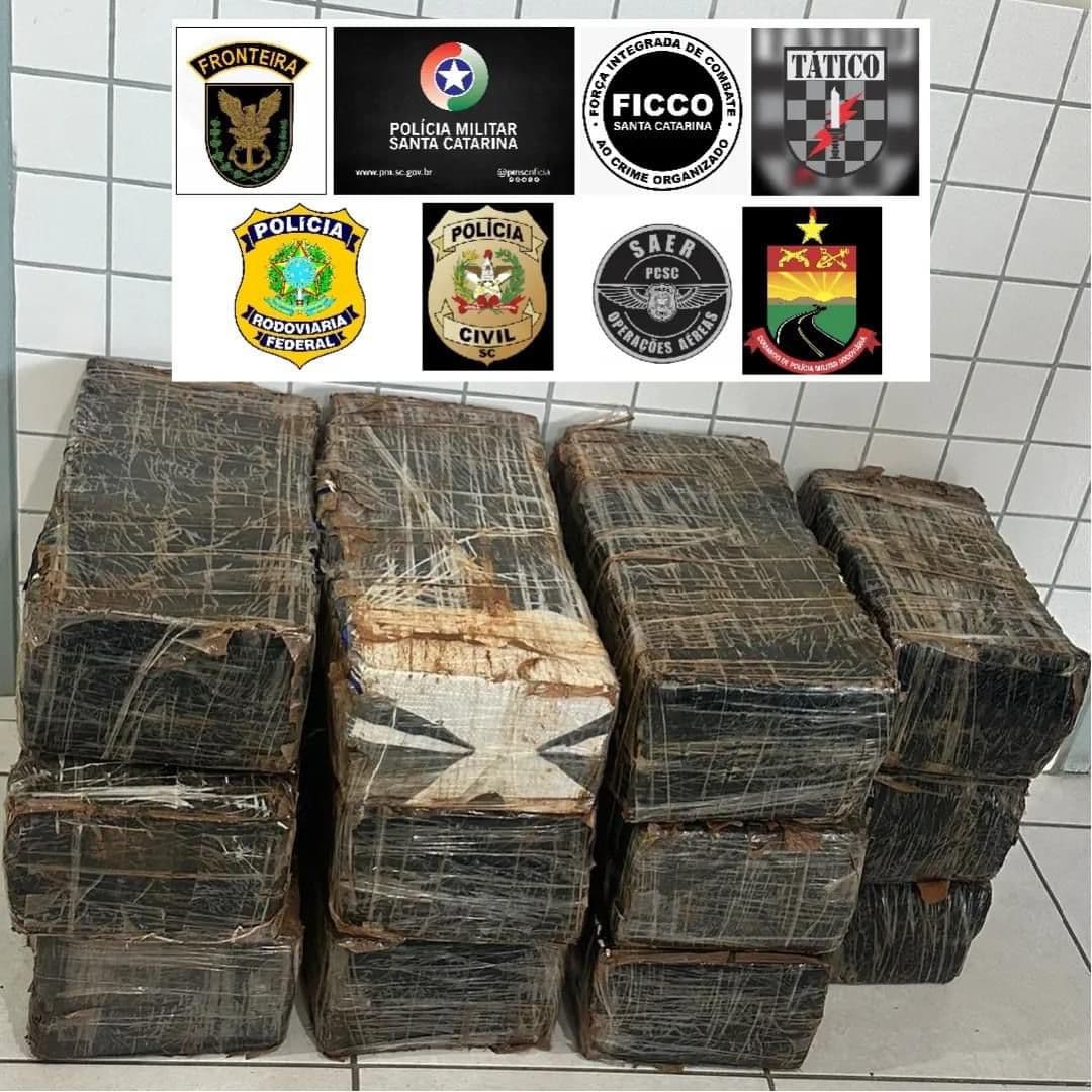 Mais de 240 quilos de maconha são apreendidos na região