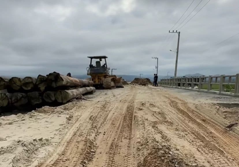 Ponte na Estrada da Jabuticabeira é liberada para tráfego de veículos