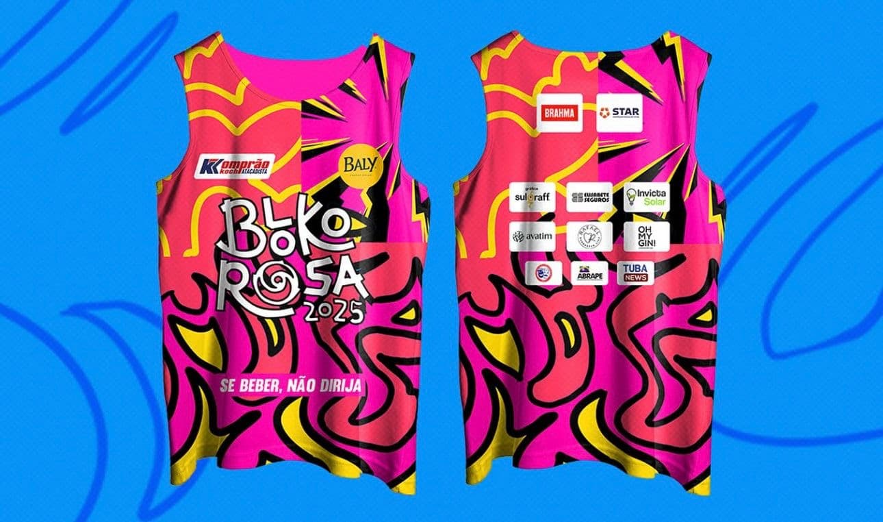 Abadás do Bloko Rosa já estão disponíveis para retirada