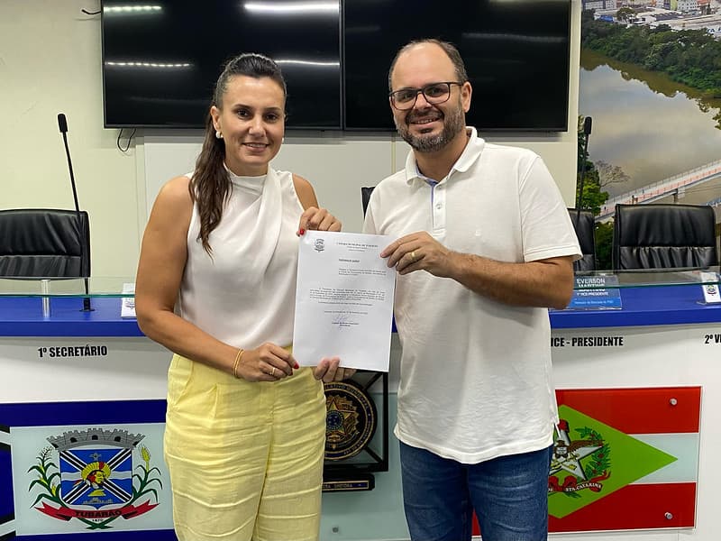 Vereadora Paula Anacleto assume a Procuradoria da Mulher da Câmara de Tubarão