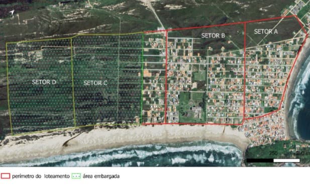 Novas construções em loteamento de Itapirubá estão proibidas