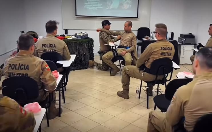 Policiais participam de treinamento voltado ao atendimento pré-hospitalar