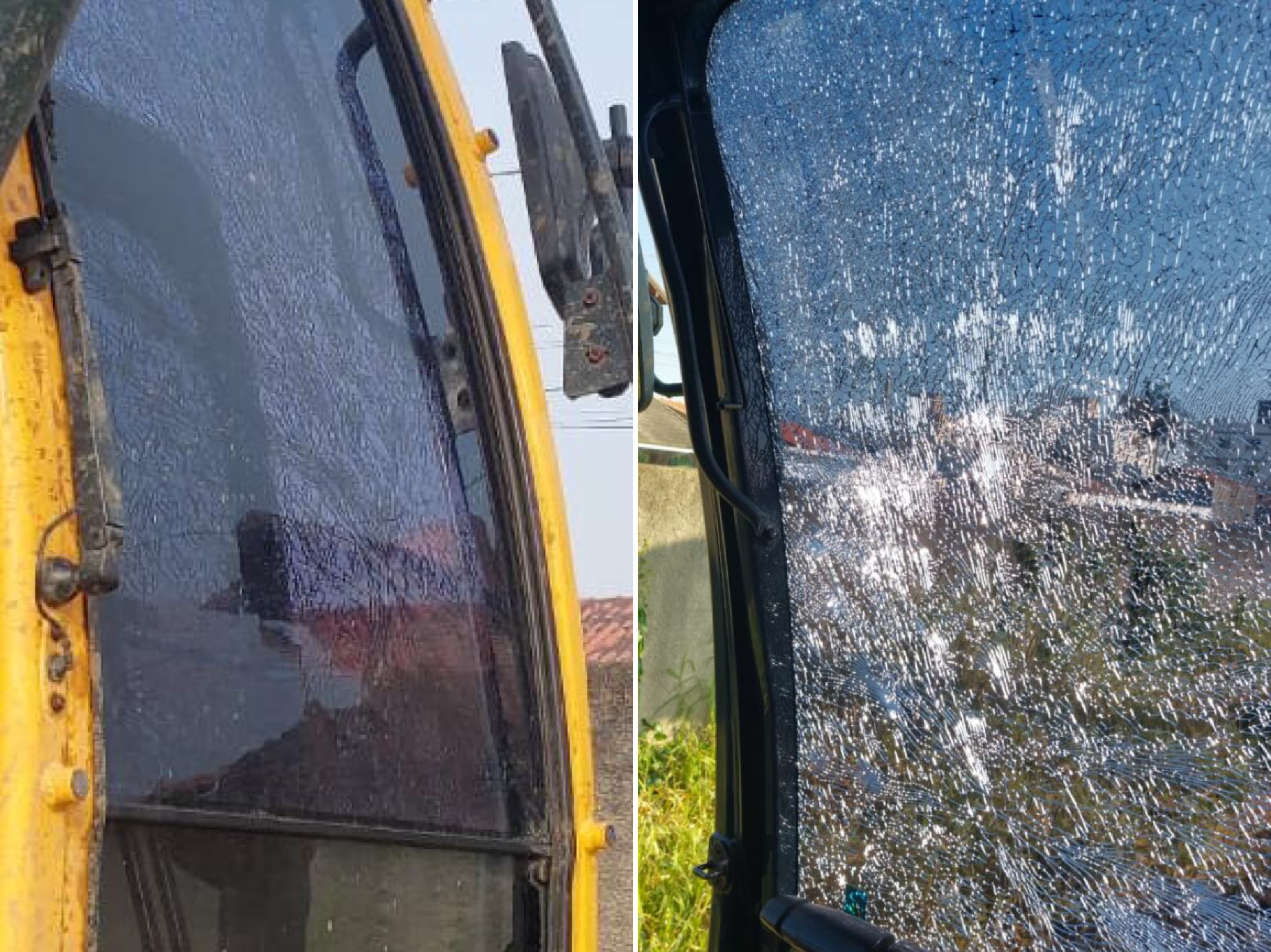 Escavadeira alugada pela prefeitura é vandalizada e atrasa trabalho de limpeza de valas