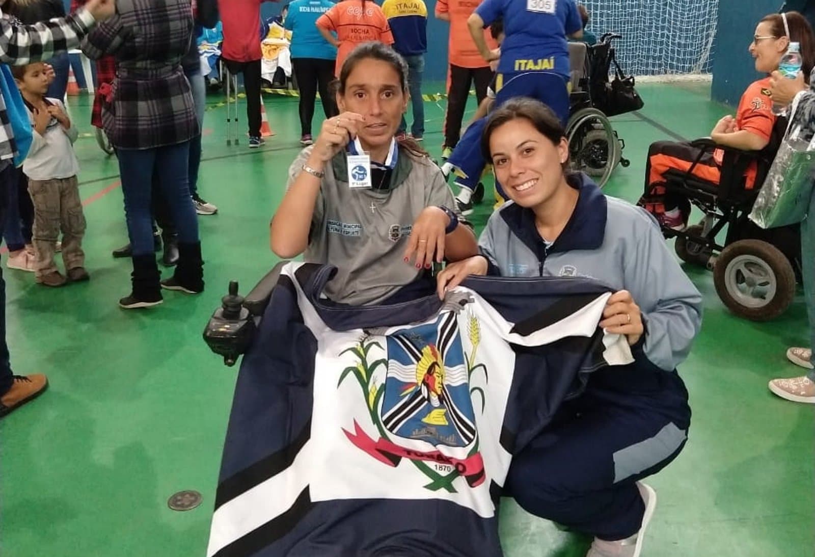 Tubarão conquista o pódio na bocha paralímpica