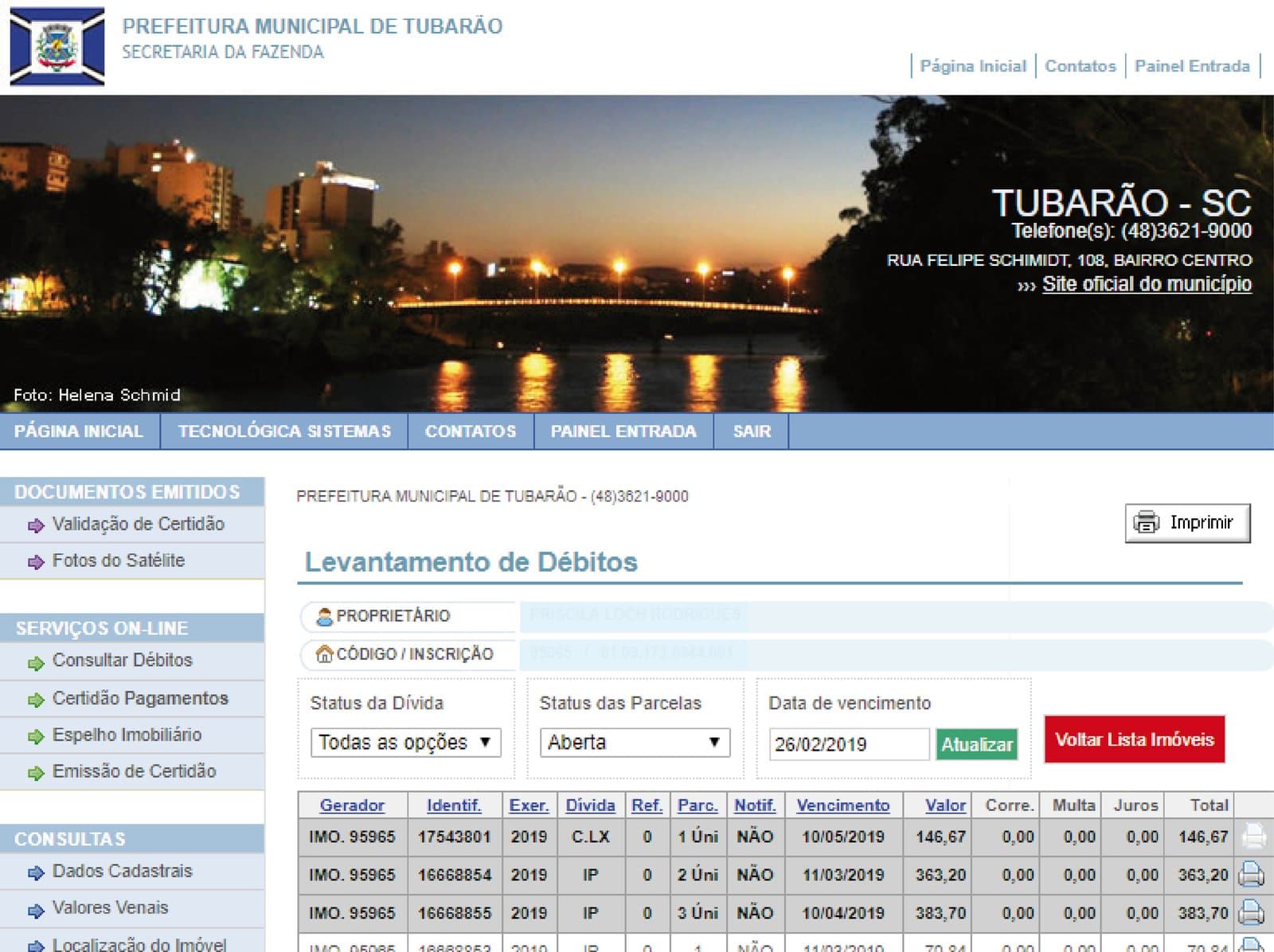 Pagamentos do IPTU 2019 já ultrapassam R$ 19 milhões
