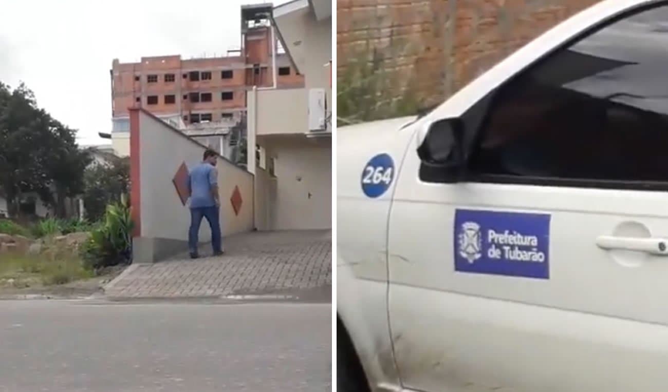 Servidor público é flagrado indo pra casa com carro da prefeitura