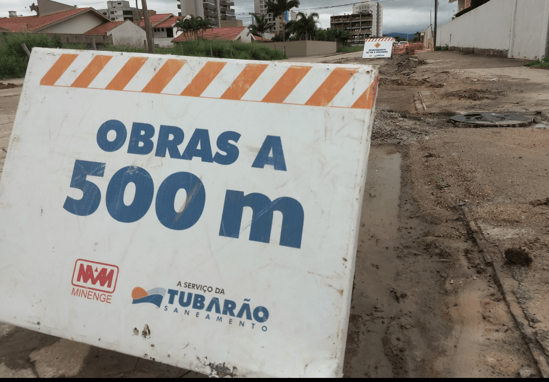 Obras de saneamento ocorrerão em apenas duas ruas neste fim de semana