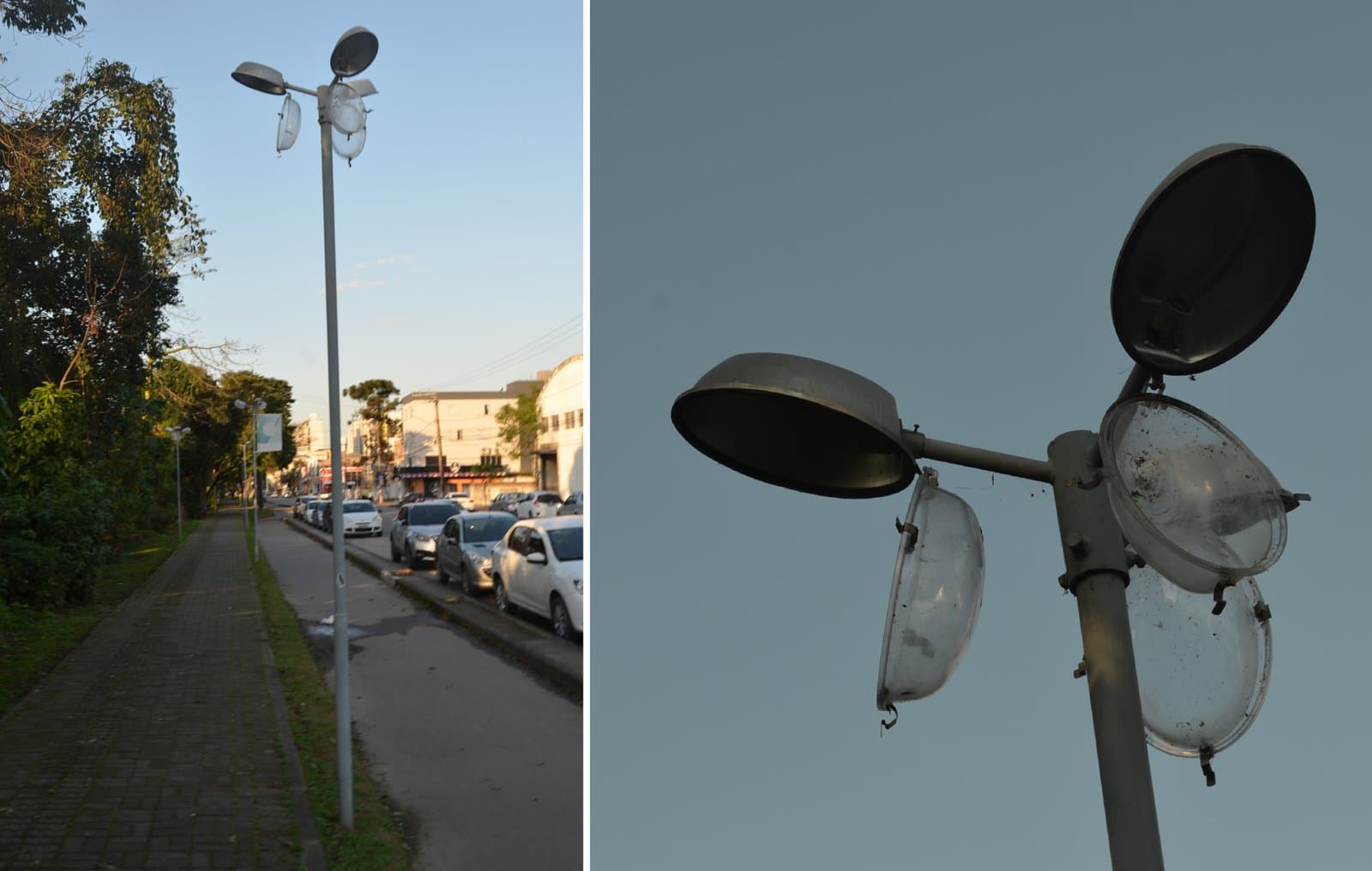Dezenas de lâmpadas do Parque Linear são furtadas