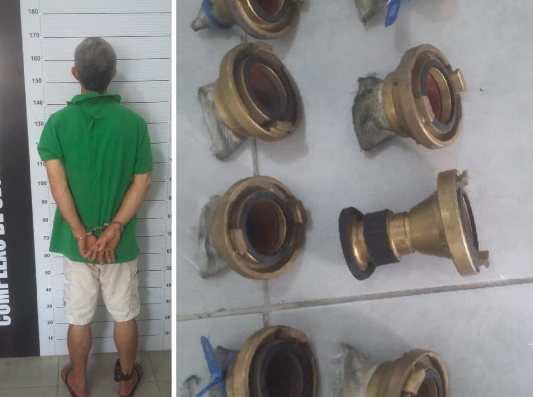 Com tornozeleira eletrônica, homem furta peças de hidrantes do túnel