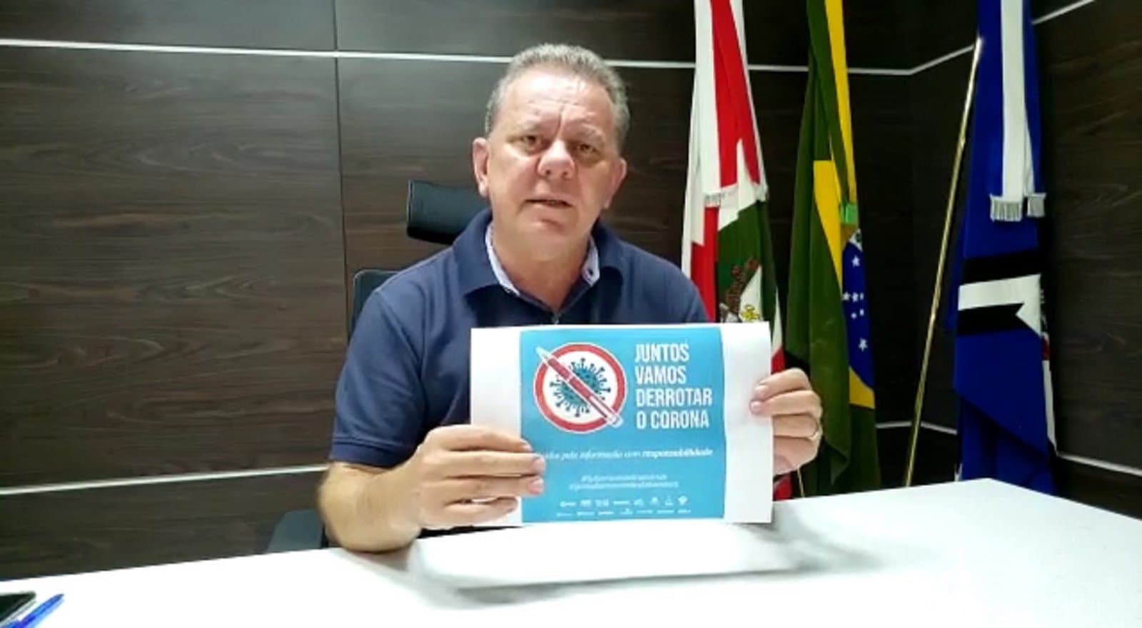 Prefeito Ponticelli reconhece campanha da imprensa em combate às fake news