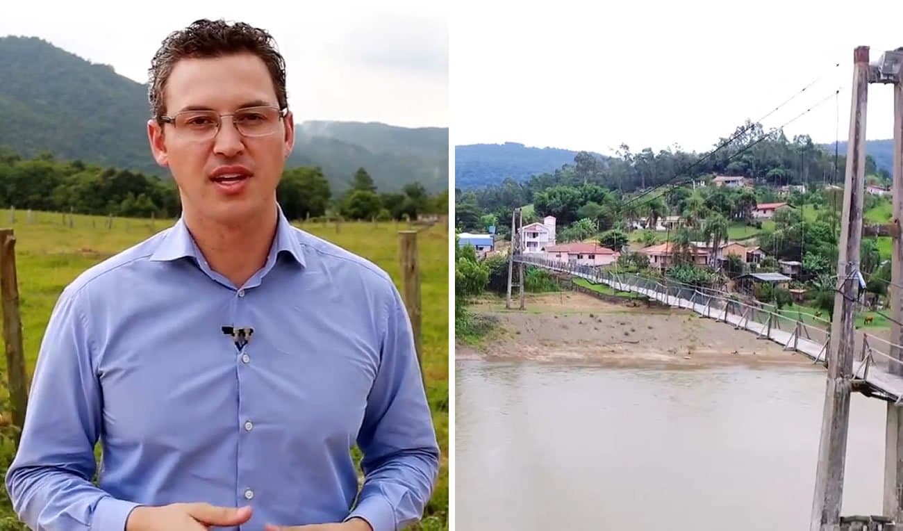 Quando vereador, Lucas Esmeraldino cobrou a construção de ponte na Guarda. Chegou a hora dele fazer!