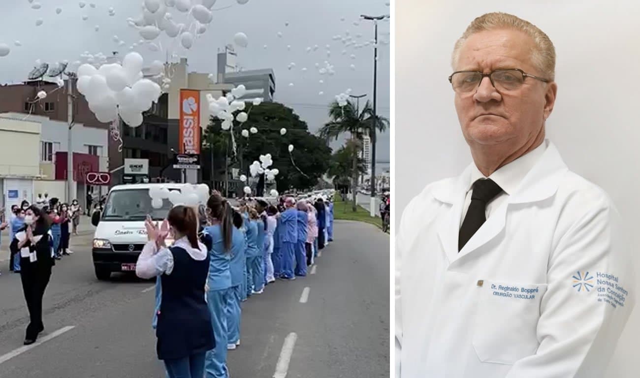 Colegas, alunos e familiares prestam última homenagem ao médico Reginaldo Boppré