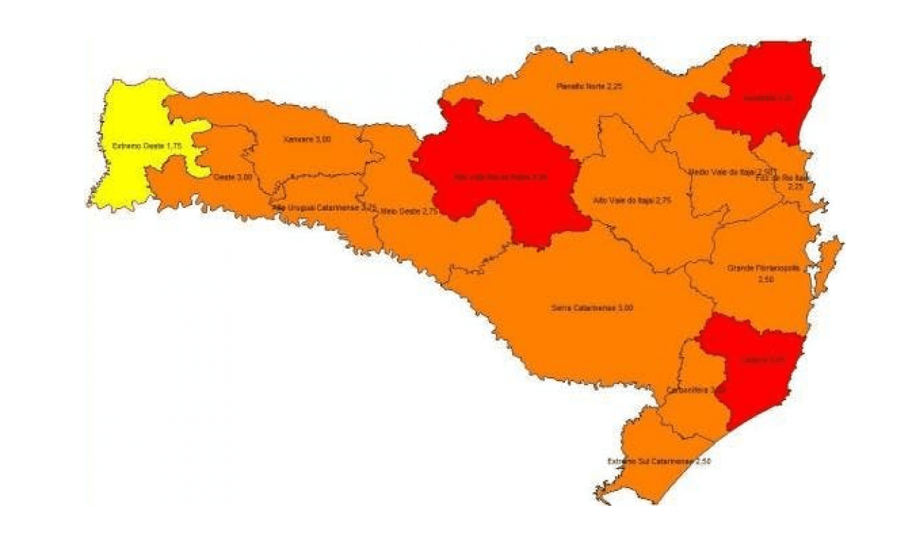 COVID-19: Amurel volta à classificação de risco gravíssimo