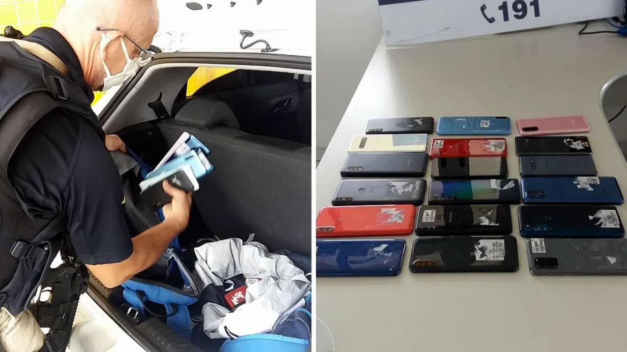 Homens envolvidos em furto de celulares são presos na BR-101