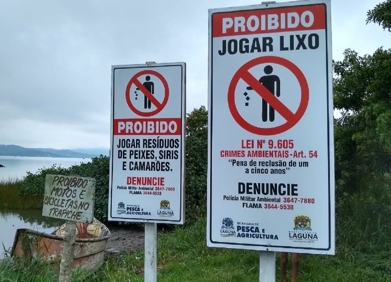 Placas de proteção ambiental são instaladas em comunidades pesqueiras