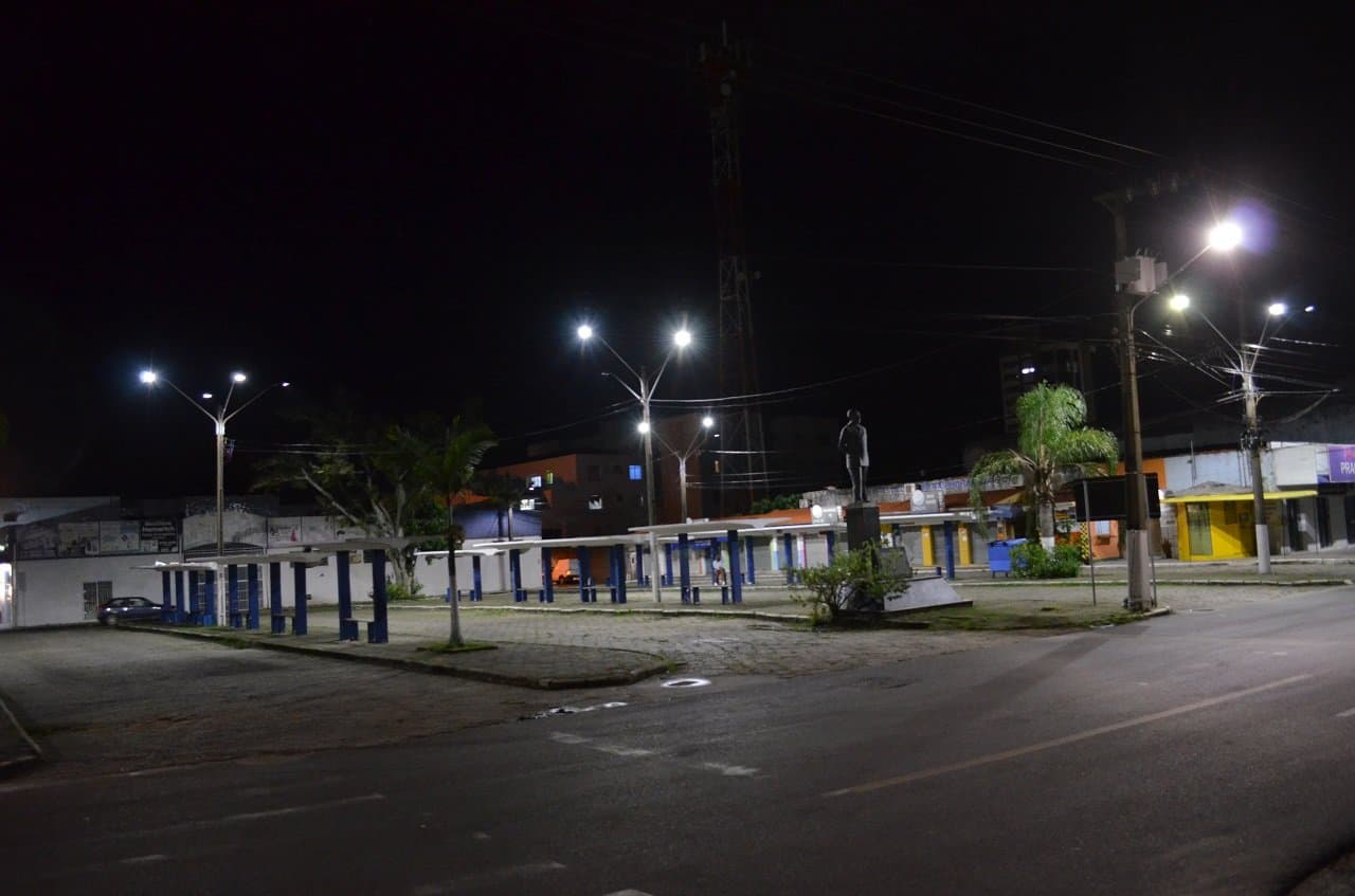 Terminal de ônibus da margem esquerda ganha novo sistema de iluminação