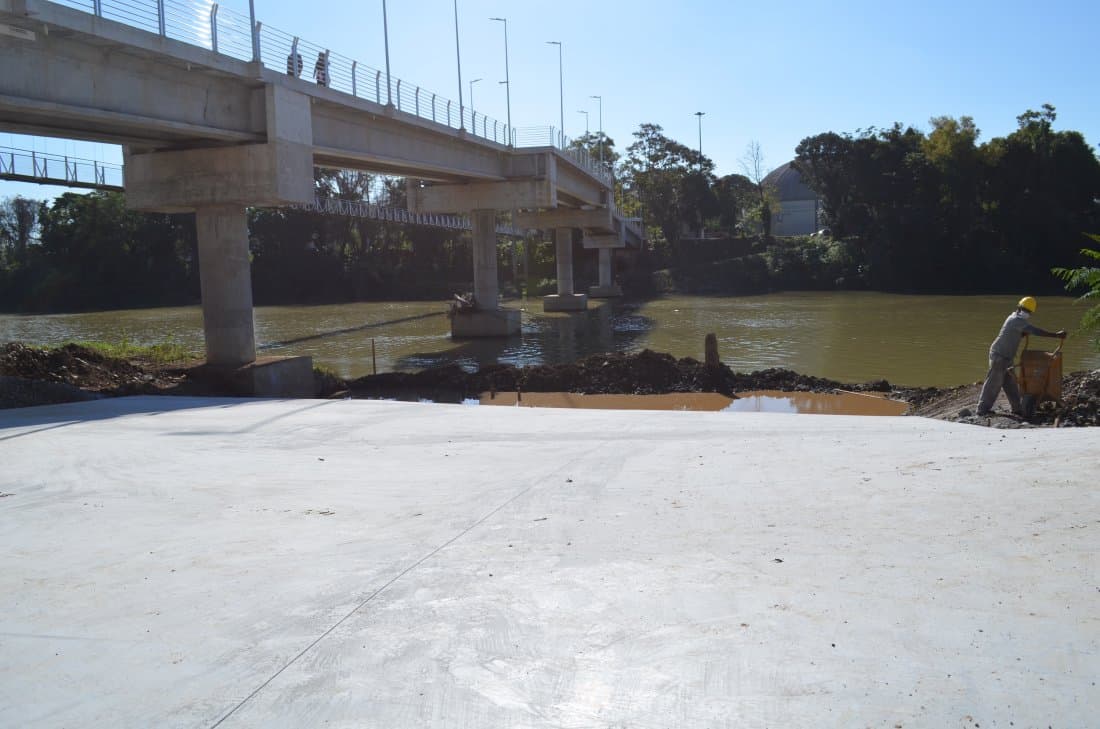 Obra de rampa náutica avança em Tubarão