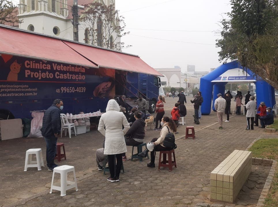 Mais de 130 pets serão castrados nesta quarta-feira (21) em Braço do Norte