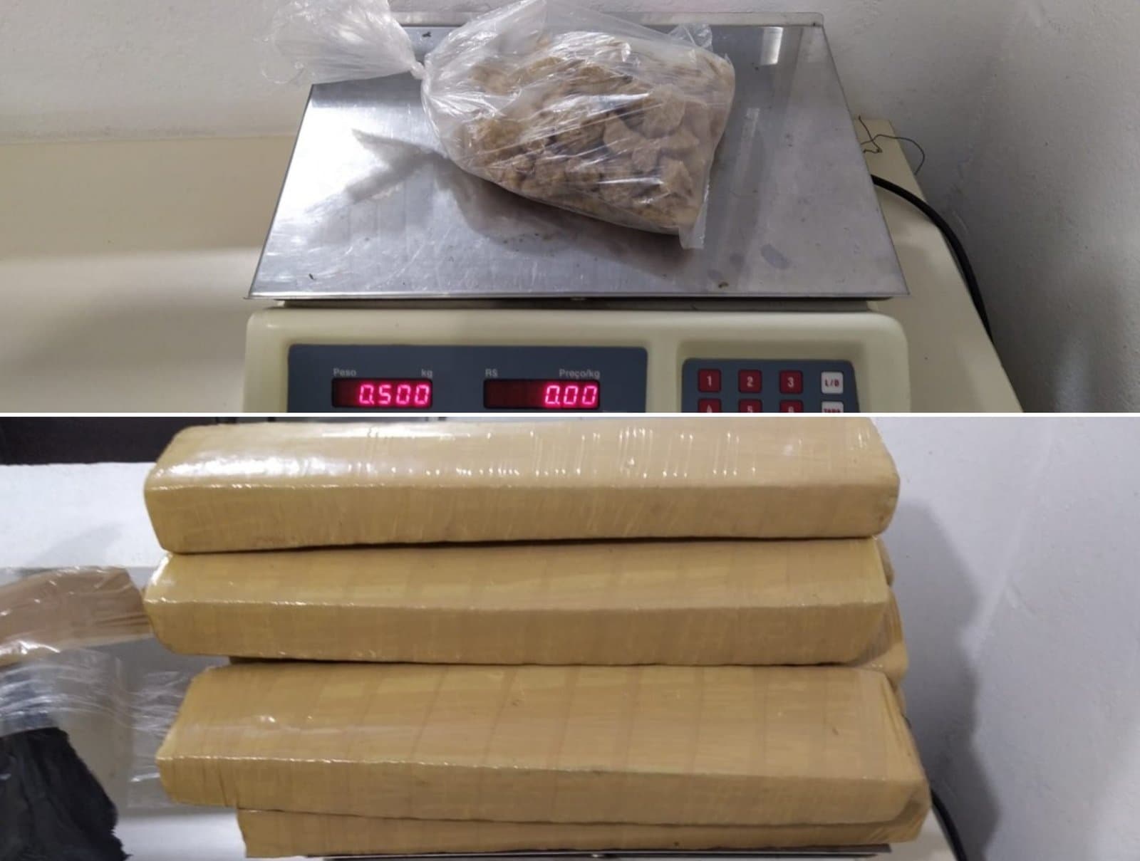 Trinta quilos de maconha e droga sintética são apreendidos em Jaguaruna