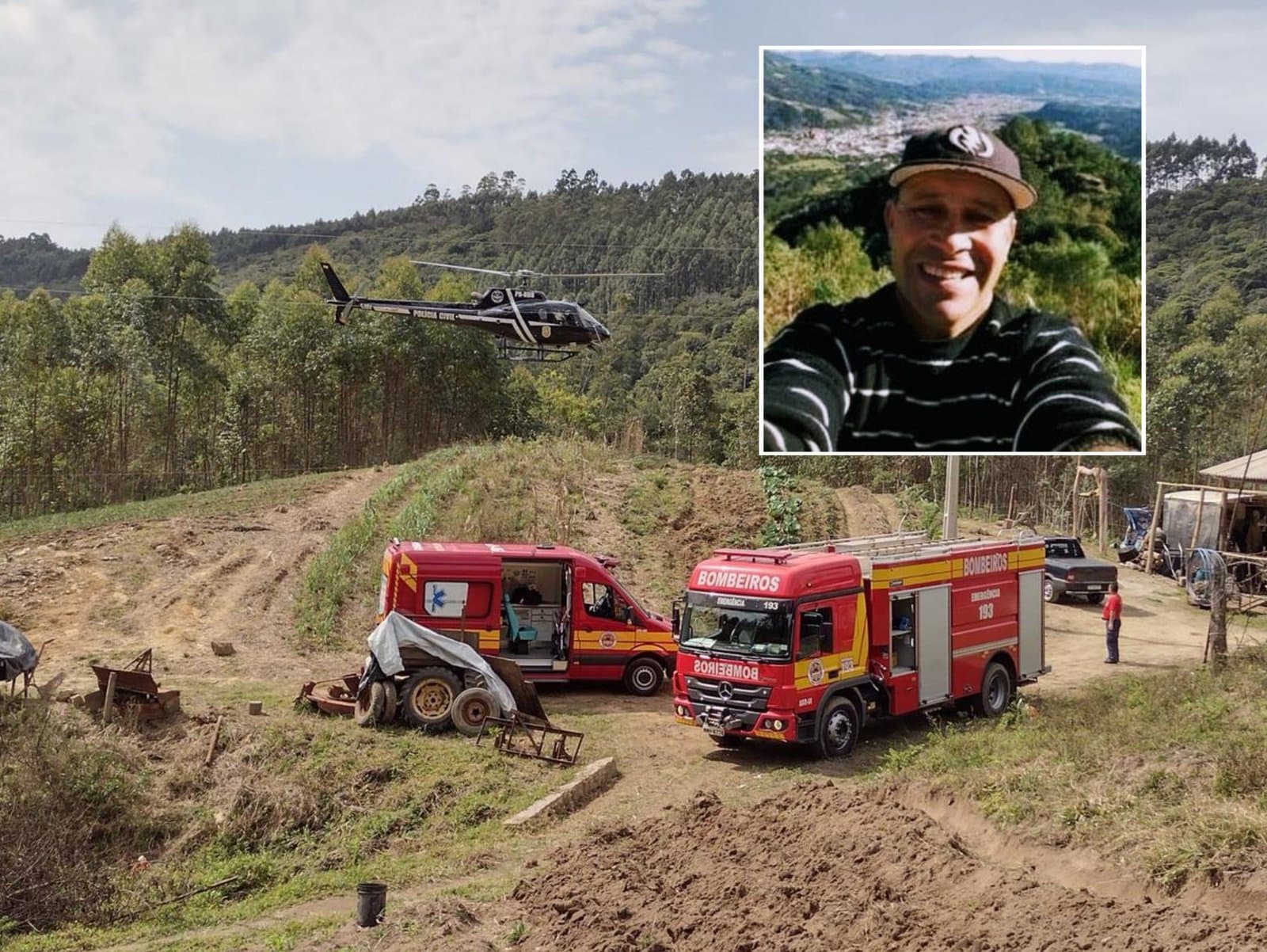 Agricultor de 58 anos morre esmagado por trator