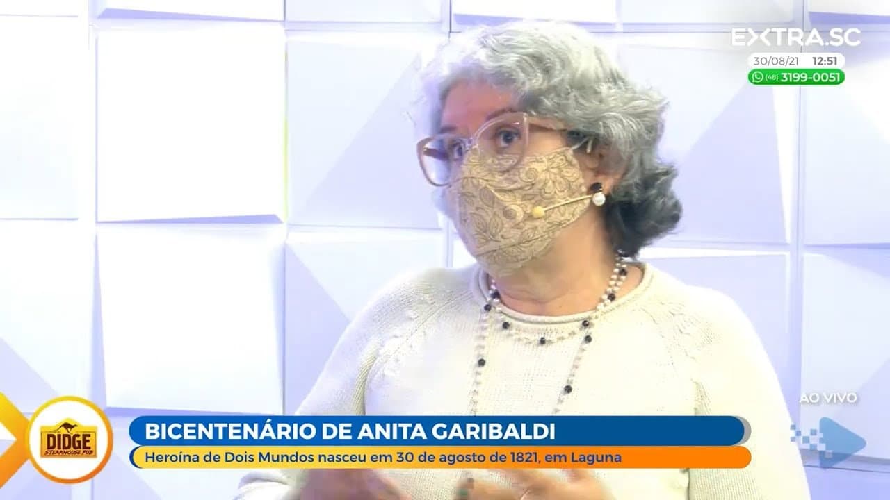 ASSISTA: No bicentenário de Anita Garibaldi, entrevista com a professora Fabíola Cechinel