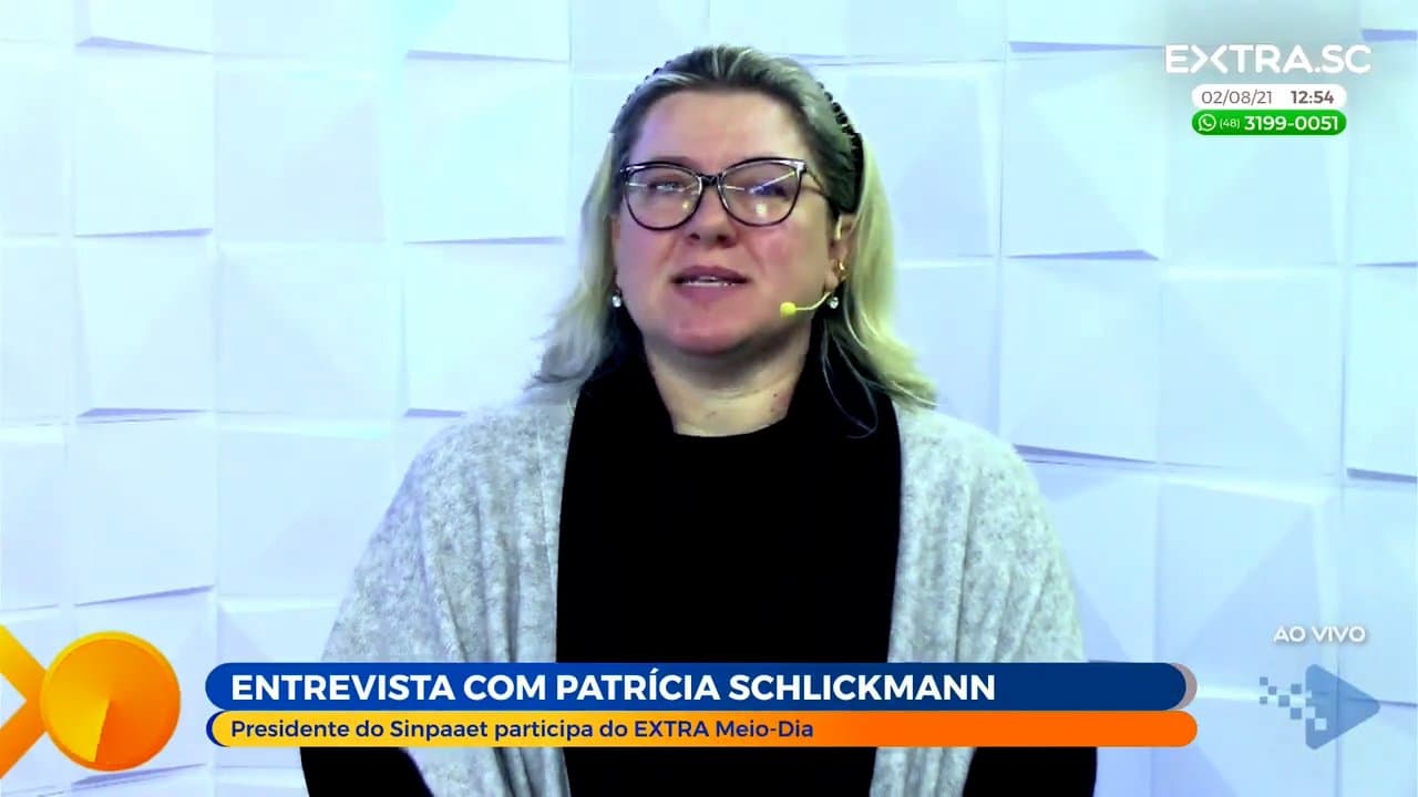 ASSISTA: Entrevista com a presidente do Sinpaaet, Patrícia Schlickmann