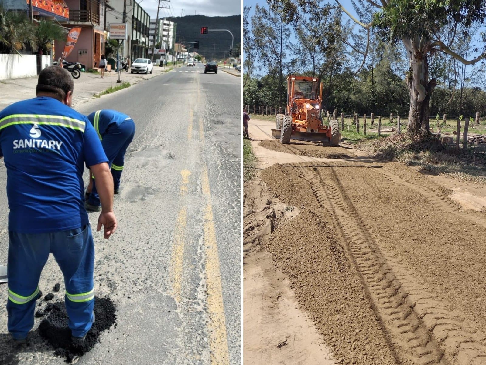 Mutirão de limpeza e recuperação de ruas é realizado em Imbituba