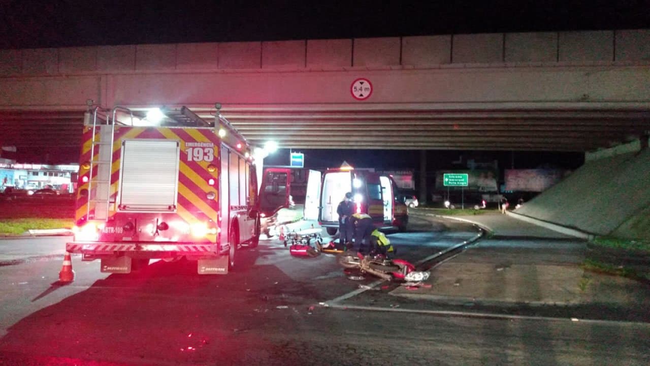 Motorista foge sem prestar socorro após acidente com motociclista