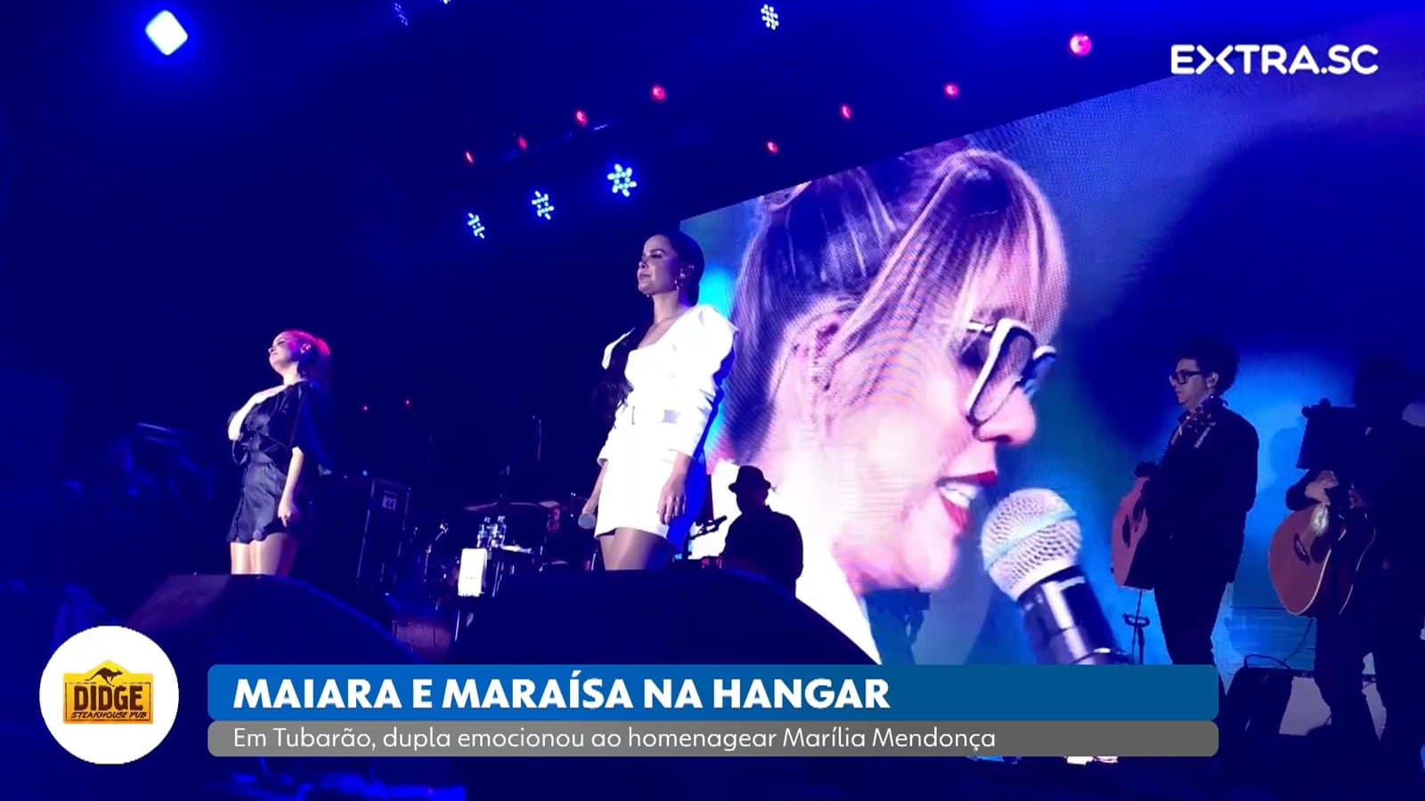 Em Tubarão, Maiara e Maraísa emocionam ao homenagear Marília Mendonça; assista!