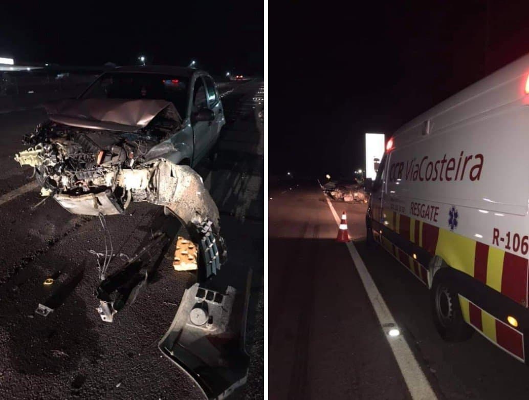 Motorista foge sem prestar socorro após atingir carro com cinco ocupantes