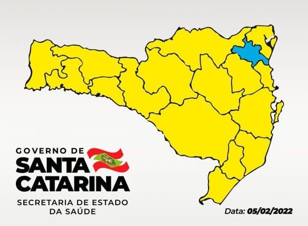 SC apresenta piora em novo mapa de risco da Covid-19