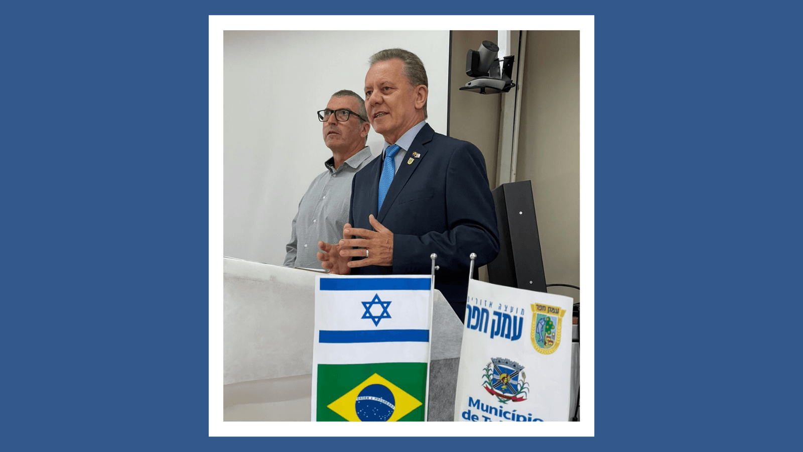 Acordo entre Tubarão e Hefer Valley é formalizado em Israel