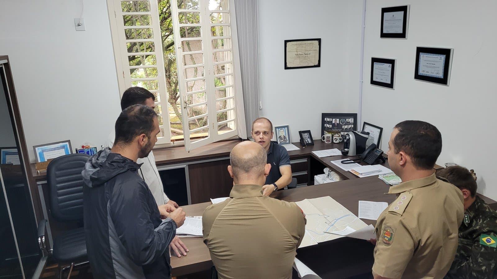 Cortuba, prefeitura e forças militares alinham questões de segurança da 1ª Maratona de Tubarão