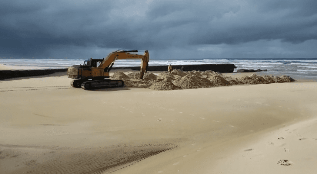 Previsão de total abertura da Barra do Camacho é adiada para o fim do dia