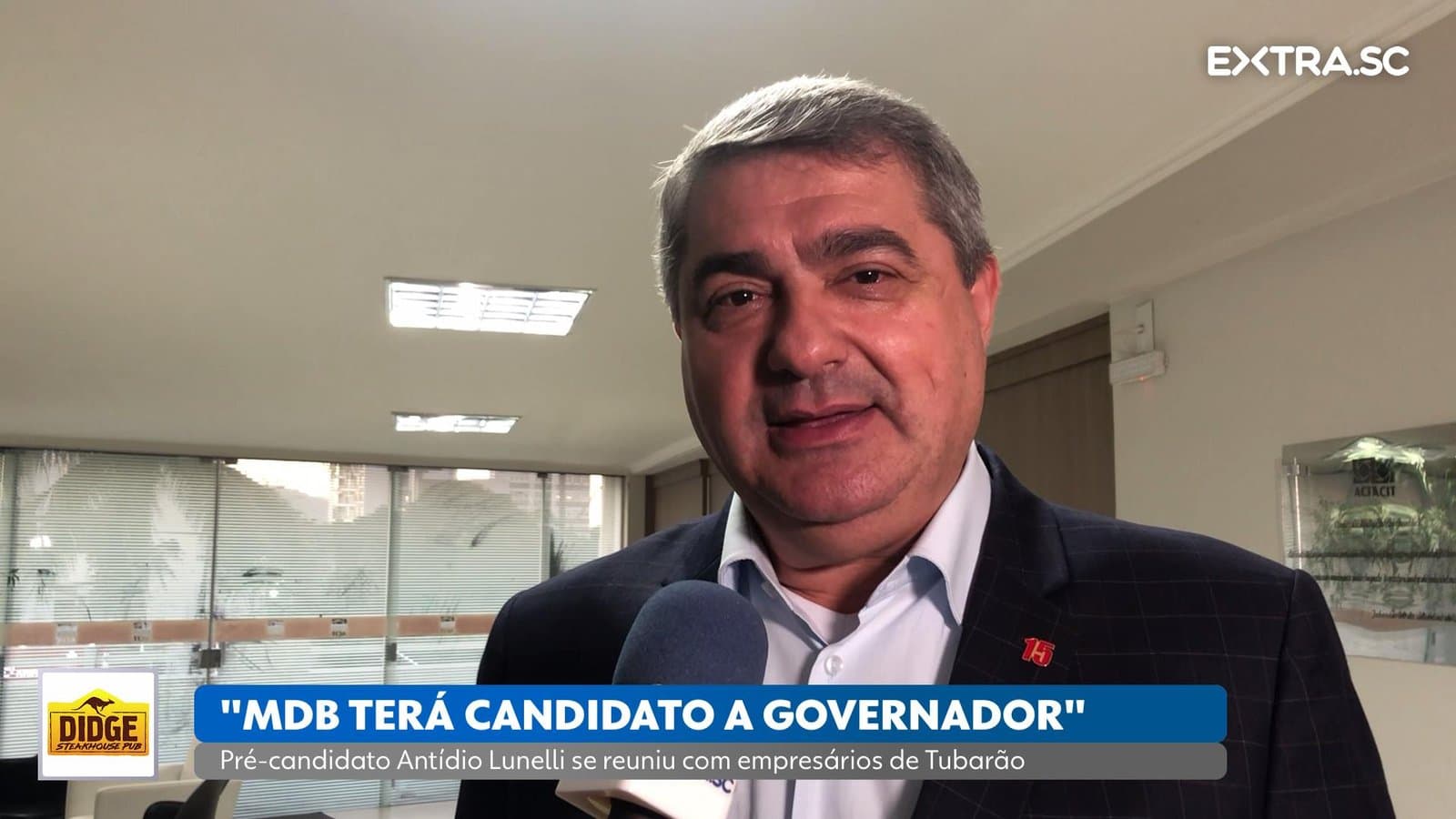"MDB terá candidato a governador", garante empresário Antídio Lunelli