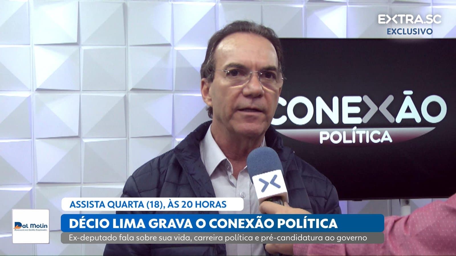 Décio Lima (PT) é o primeiro pré-candidato a governador confirmado no Debate do EXTRA.SC