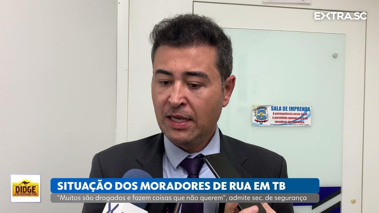 "Muitos são drogados e fazem coisas que não querem", alerta secretário de segurança sobre moradores de rua