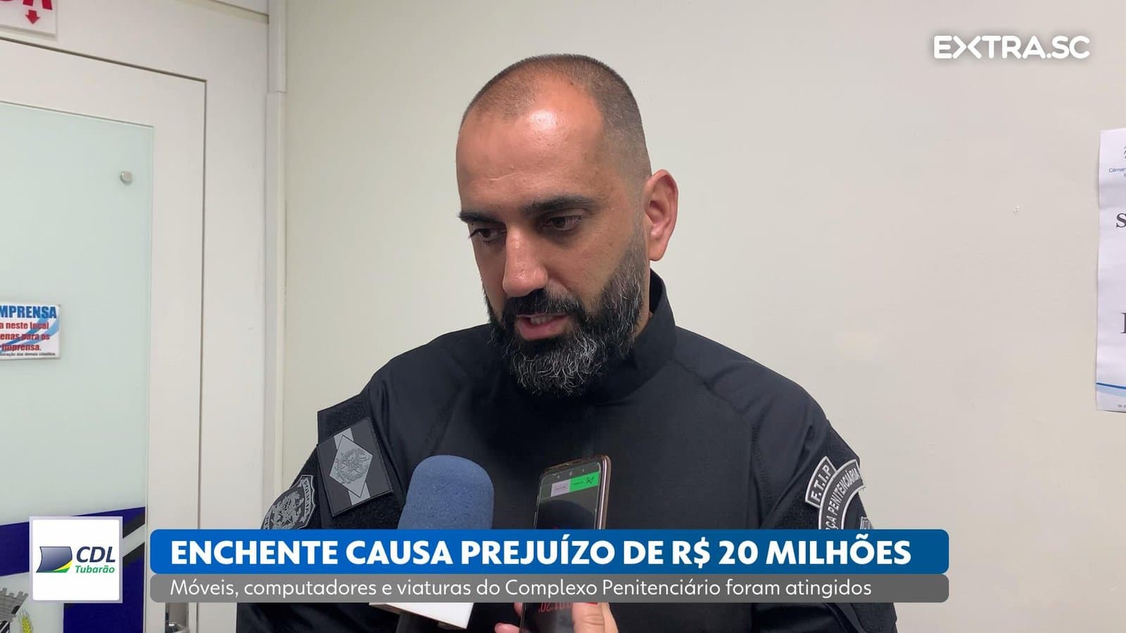 Complexo penitenciário de Tubarão teve prejuízo de R$ 20 milhões com enchente