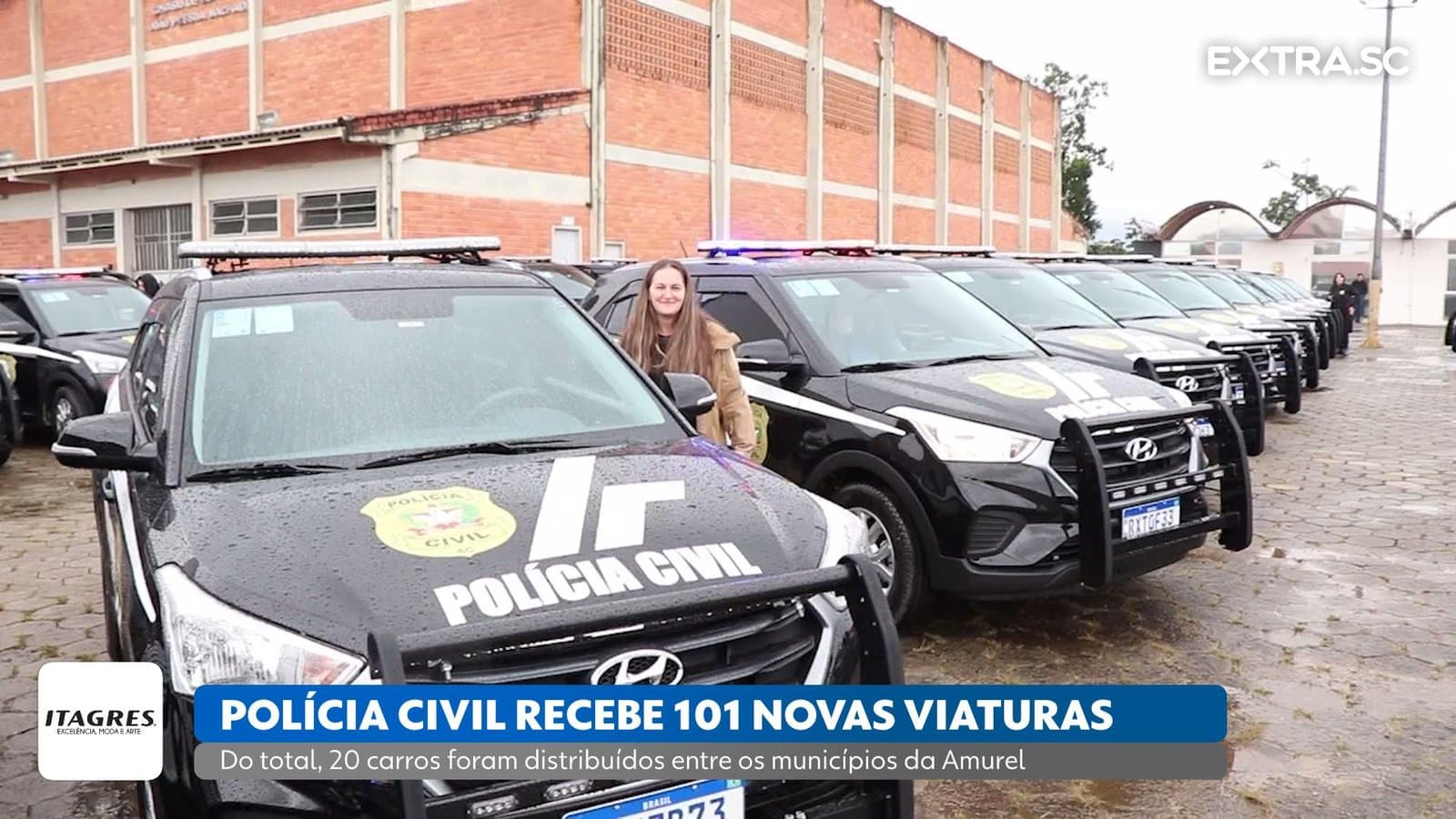 Polícia Civil recebe 101 novas viaturas