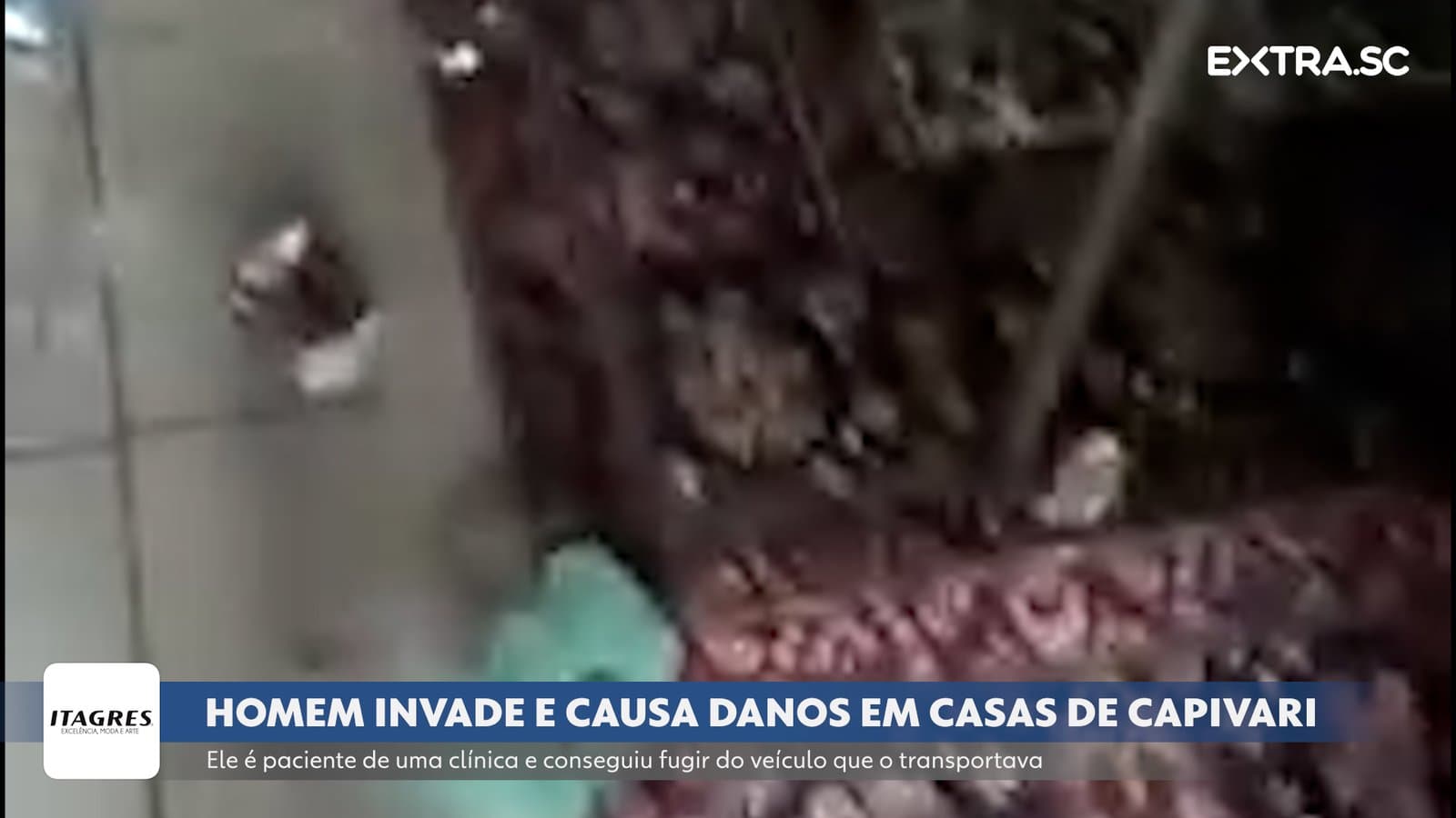 Homem invade e causa danos em casas de Capivari de Baixo